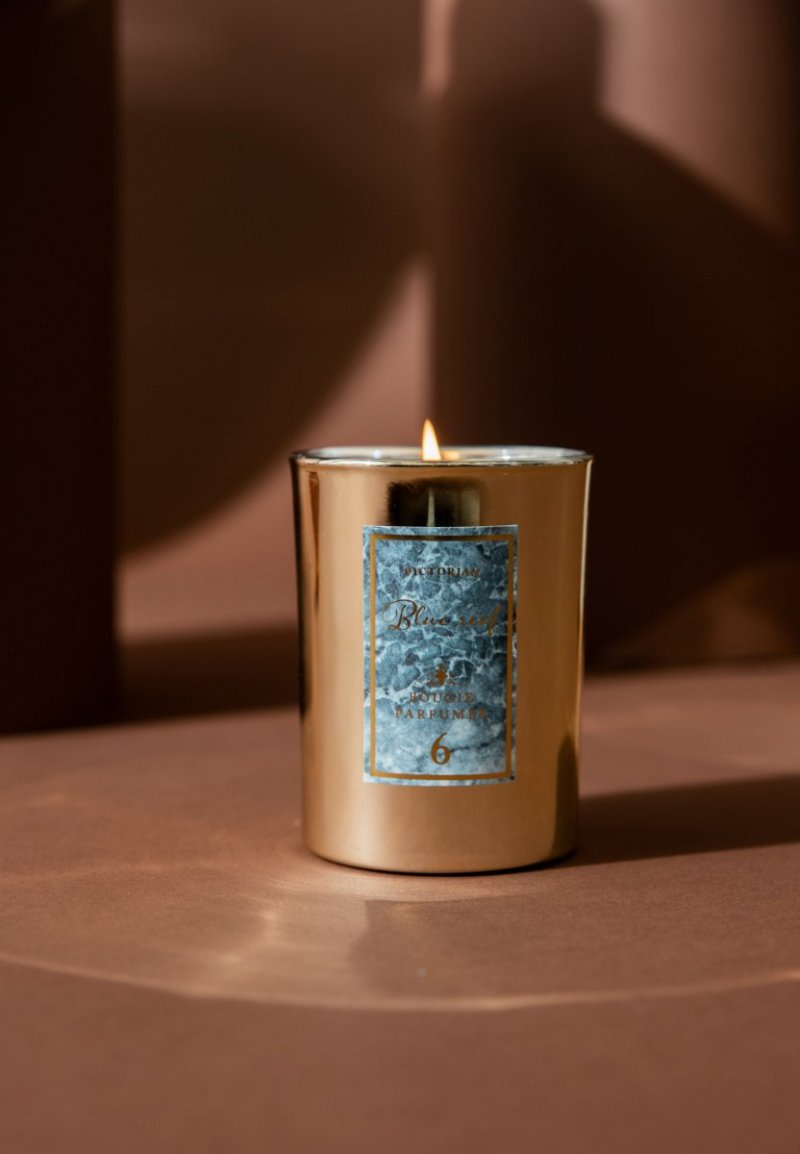 Victorian MARBLE Świeca Zapachowa - Mandarin Sandalwood - Sandałowiec i Mandarynk