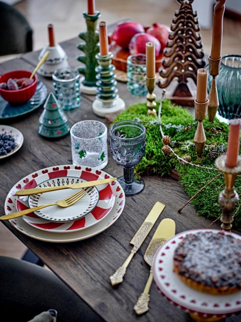 Naturalne choinki z kamionki z nadrukiem – Bloomingville Yule