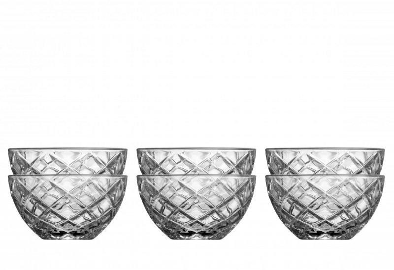 Lyngby Glass DIAMOND Miska Szklana 12 cm 6 Szt.