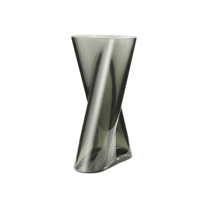 Georg Jensen LITUUS Szklany Wazon do Kwiatów 31,8 cm / Szary