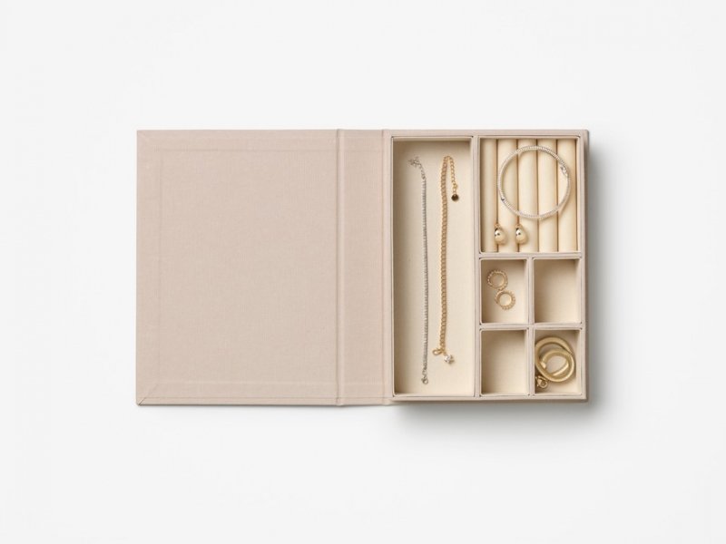 Printworks LOVE Pudełko na Biżuterię M - The Bijoux Library / Beżowe