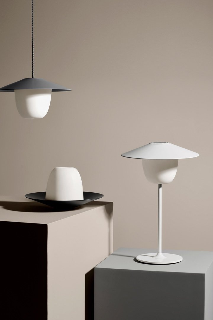 Blomus ANI Bezprzewodowa Lampa LED 2w1 Stołowa/Wisząca 49 cm Satelite