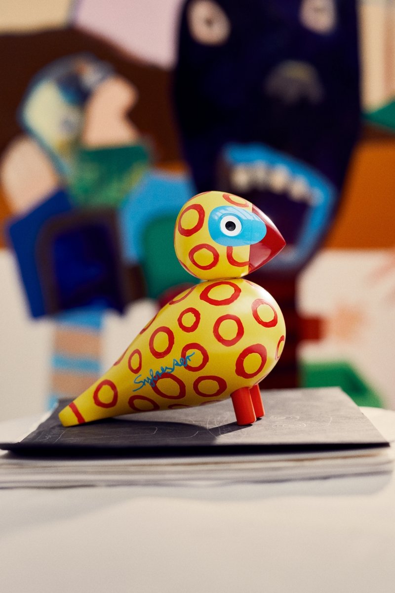 duński design figurka dębowa