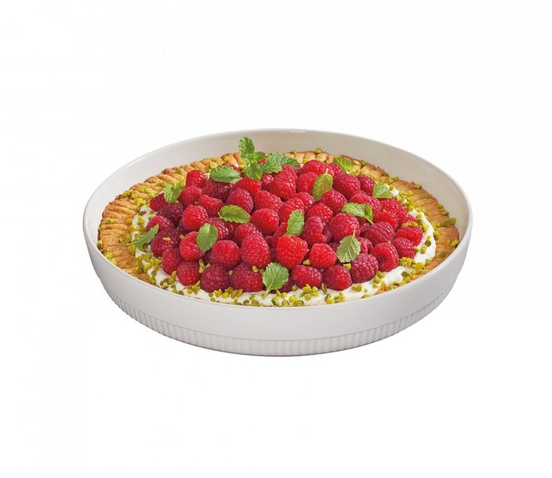 Spring CHALET Okrągłe Naczynie Żaroodporne 28 cm / Białe