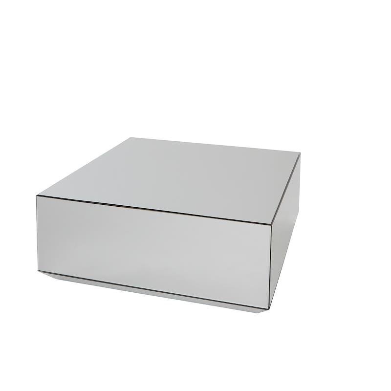 Aytm SPECULUM Stolik Lustrzany 80x80 cm Szary