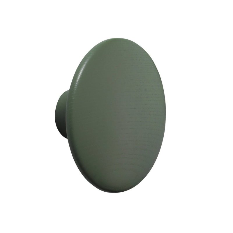 Muuto DOTS Wieszak Drewniany M - 13 cm Zielony Dusty Green