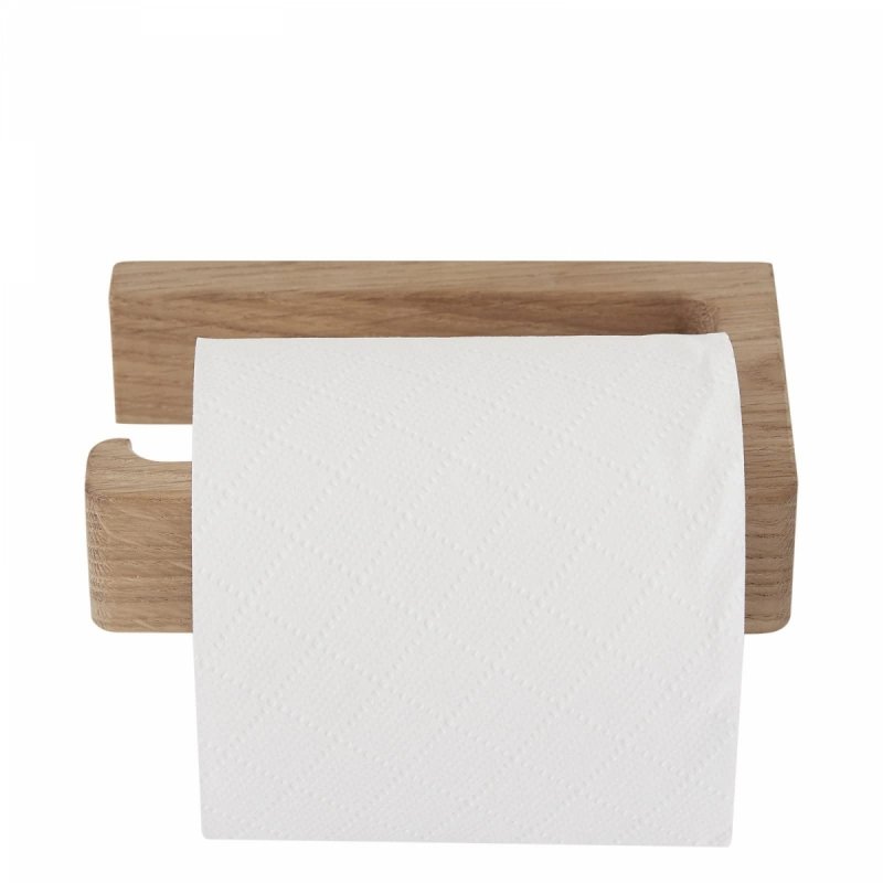 Andersen Furniture BATH Drewniany Uchwyt na Papier Toaletowy / Dębowy