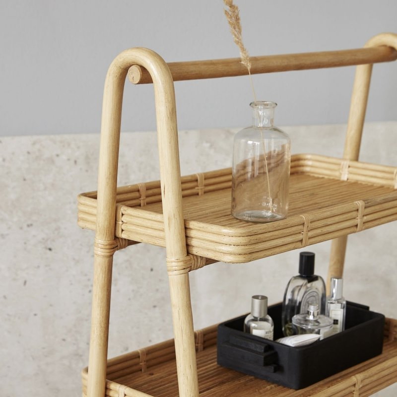 House Doctor ORGA Regał 81 cm - Organizer Rattanowy - Odcień Naturalny