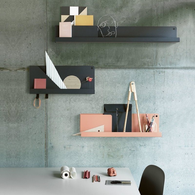 Muuto FOLDED Organizer - Półka Ścienna 51 cm Pomarańczowa
