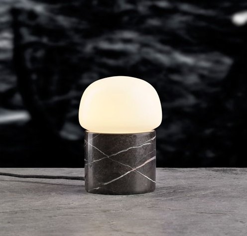 Villa Collection MARBLE Marmurowa Lampa Stołowa / Brązowy Marmur