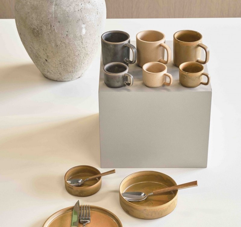 Villa Collection FJORD Filiżanka do Kawy Espresso 100 ml 2 Szt. Amber Bursztynowe