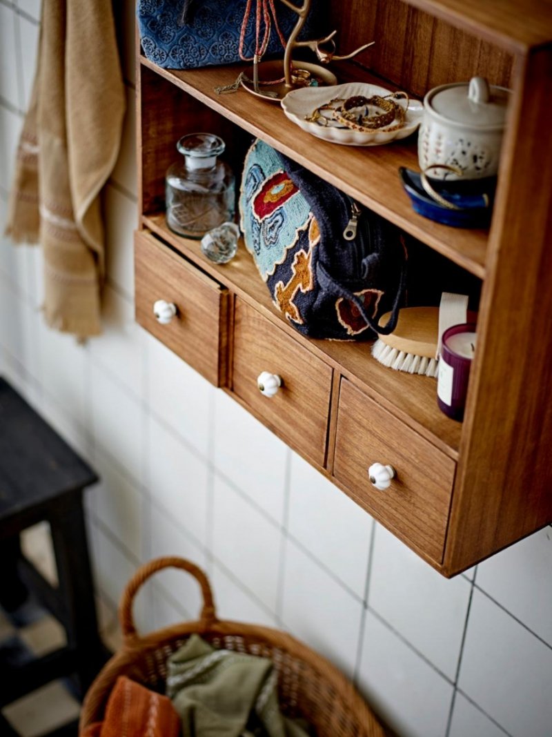 Bloomingville BARI Kosmetyczka 25 cm / Granatowa