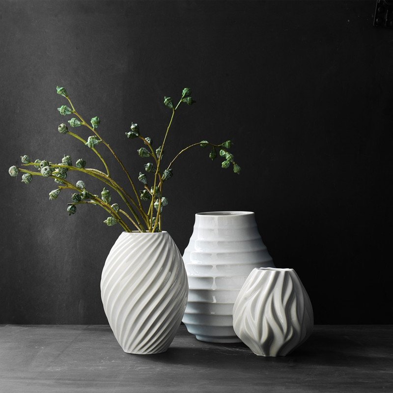 Morso RIVER Wazon do Kwiatów 21 cm Biały