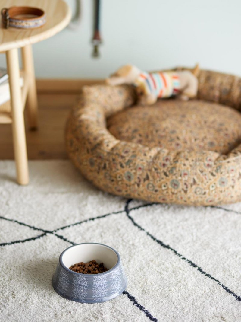 Bloomingville ROXIE Ceramiczna Miska dla Psa 17,5 cm / Szara