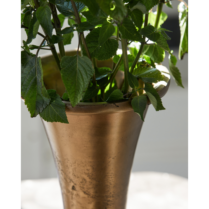 House Doctor FLORIST Wazon do Kwiatów 33 cm / Antyczny Brąz
