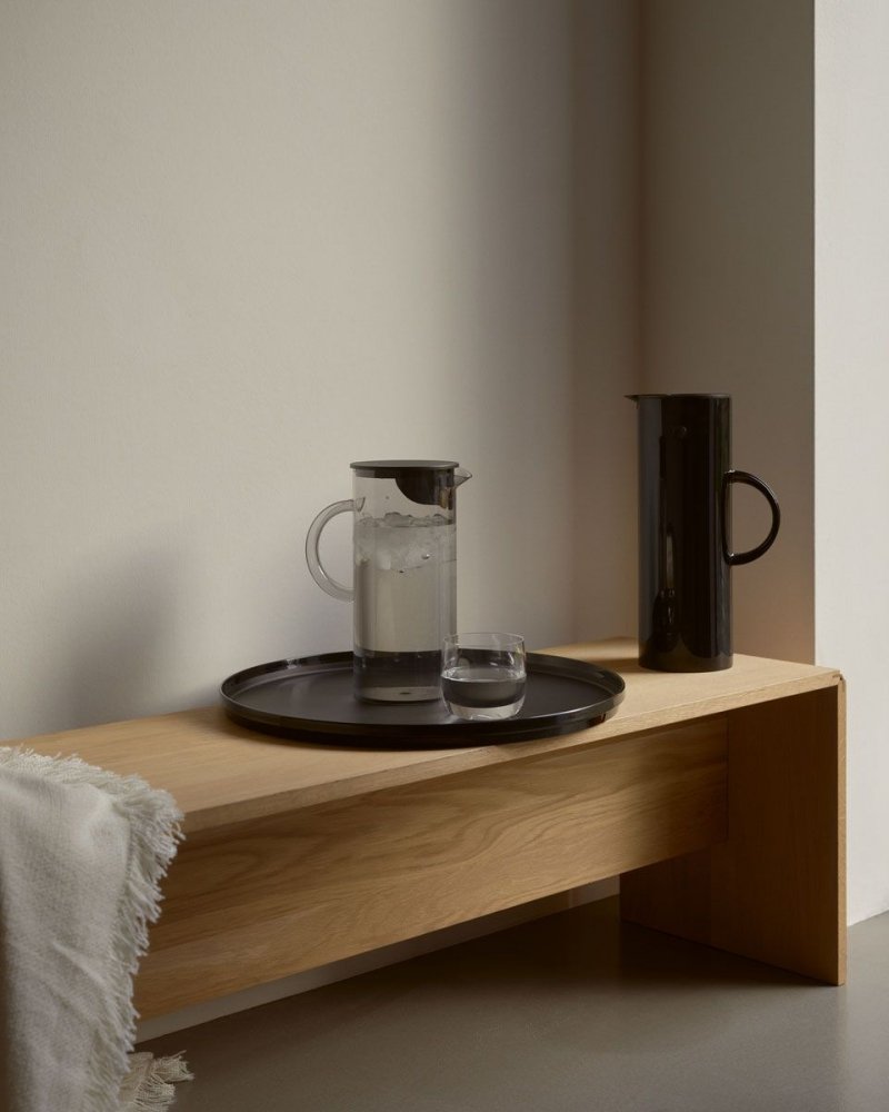 Stelton EM Okrągła Taca do Serwowania 40 cm / Czarna
