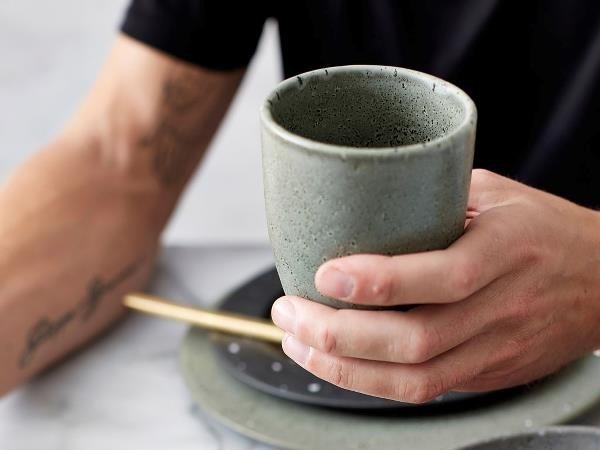 Bitz GREY Kubek Termiczny 270 ml 6 Szt. Szary / Środek Kremowy