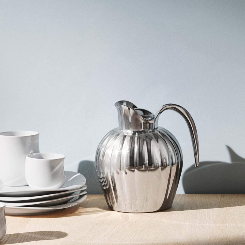 Georg Jensen BERNADOTTE Termos Stalowy 0,8 l / Srebrny Polerowany