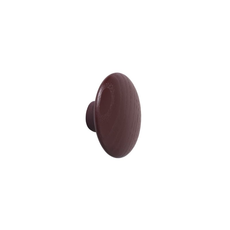 Muuto DOTS Wieszak Drewniany XS - 6.5 cm Burgundowy