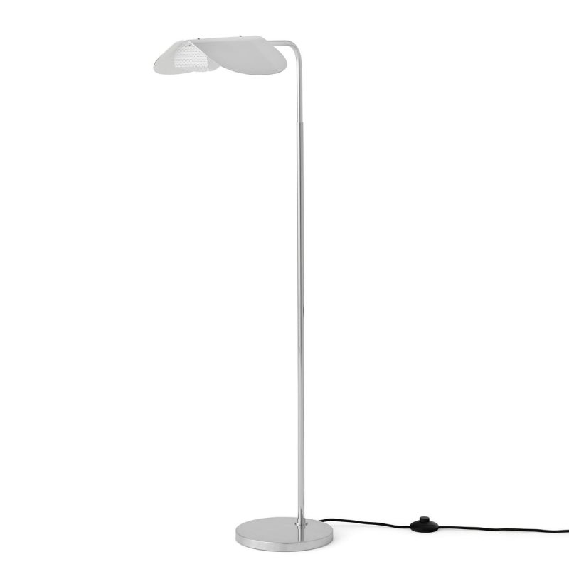 Audo WING Lampa Podłogowa 84 cm Srebrna / Aluminium