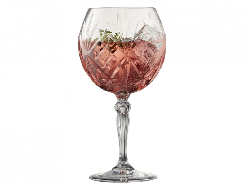Lyngby Glass MELODIA Kryształowe Kieliszki do Gin &amp; Tonic - Aperola / 4 Szt.