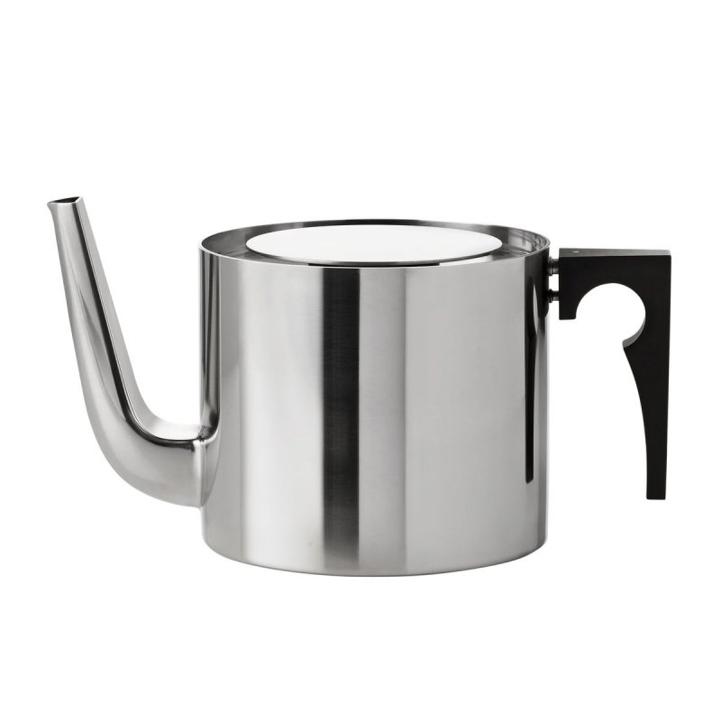 Stelton AJ CYLINDA LINE Stalowy Dzbanek do Herbaty 1,25 l  / Srebrny