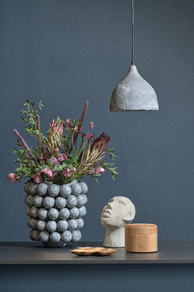 Villa Collection TALVIK Figura - Rzeźba Dekoracyjna 23 cm Głowa Szara