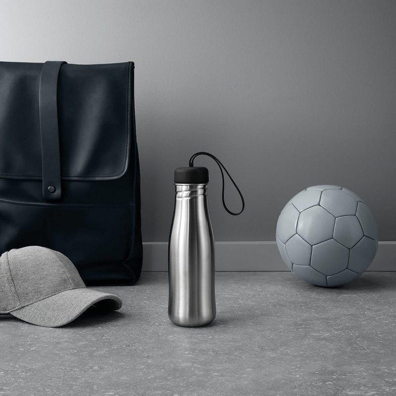 Eva Solo ACTIVE Stalowa Butelka do Wody 0,7 l Czarna