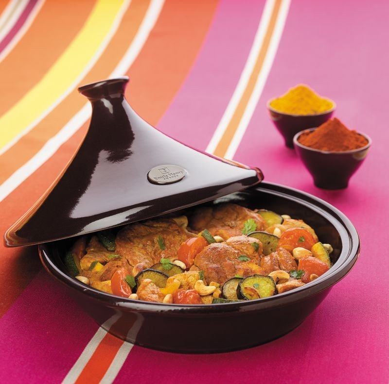 Emile Henry - Ceramiczne Naczynie do Gotowania Tagine 3 l / Grafitowy