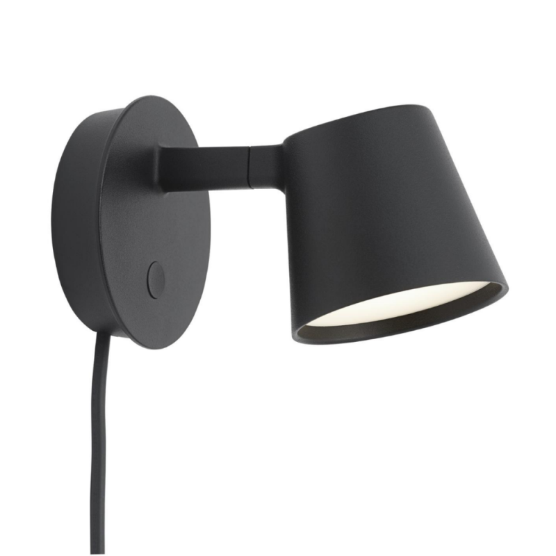 Muuto TIP Lampa Ścienna - Kinkiet - Czarny