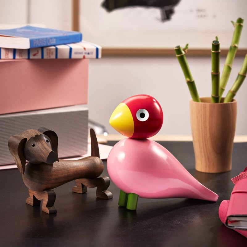 Kay Bojesen DOG Drewniana Figurka - Pies Jamnik / Brązowy