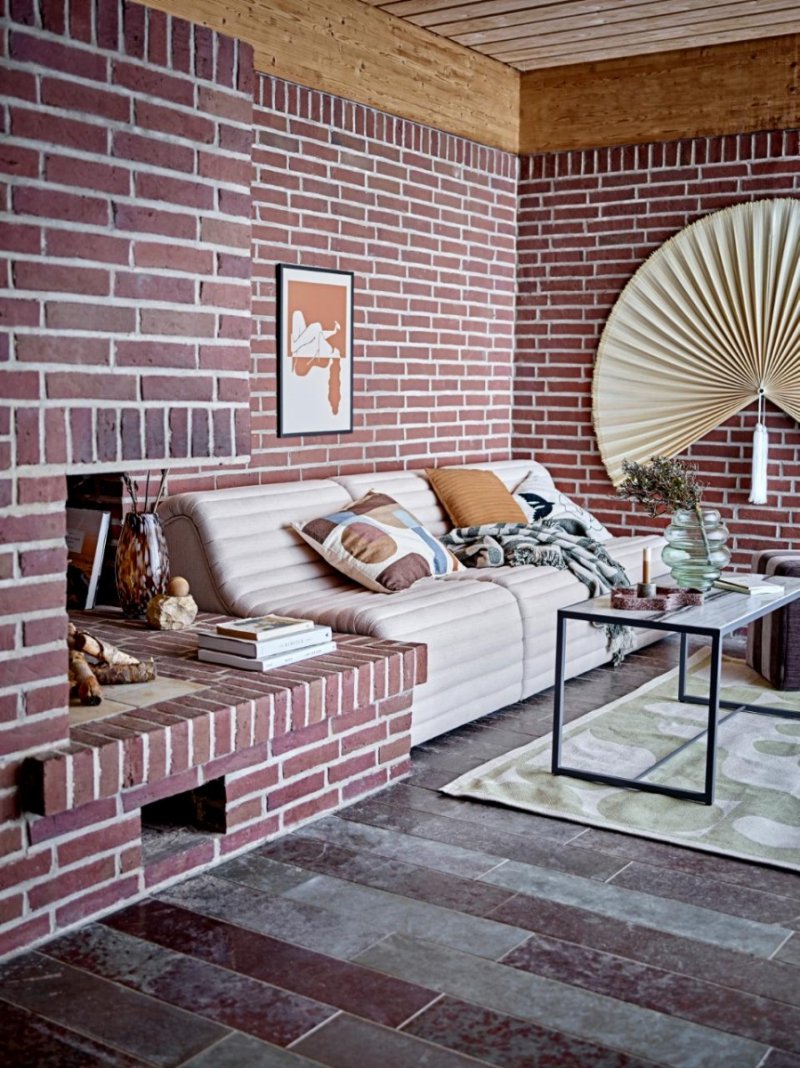 Bloomingville ALLURE Fotel Leżanka Lounge / Odcień Naturalny