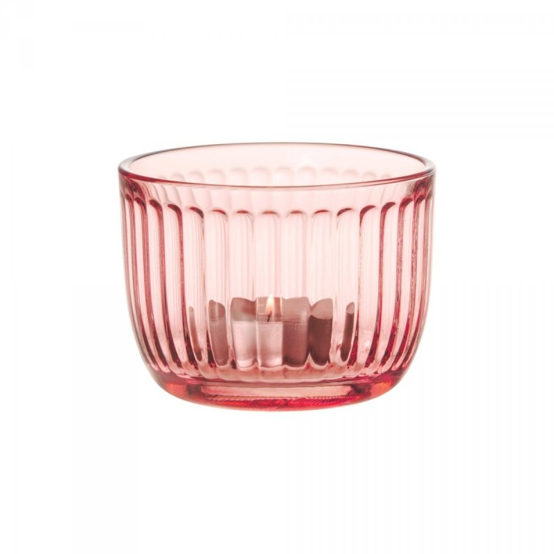 Iittala RAAMI Świecznik Tealight / Różowy