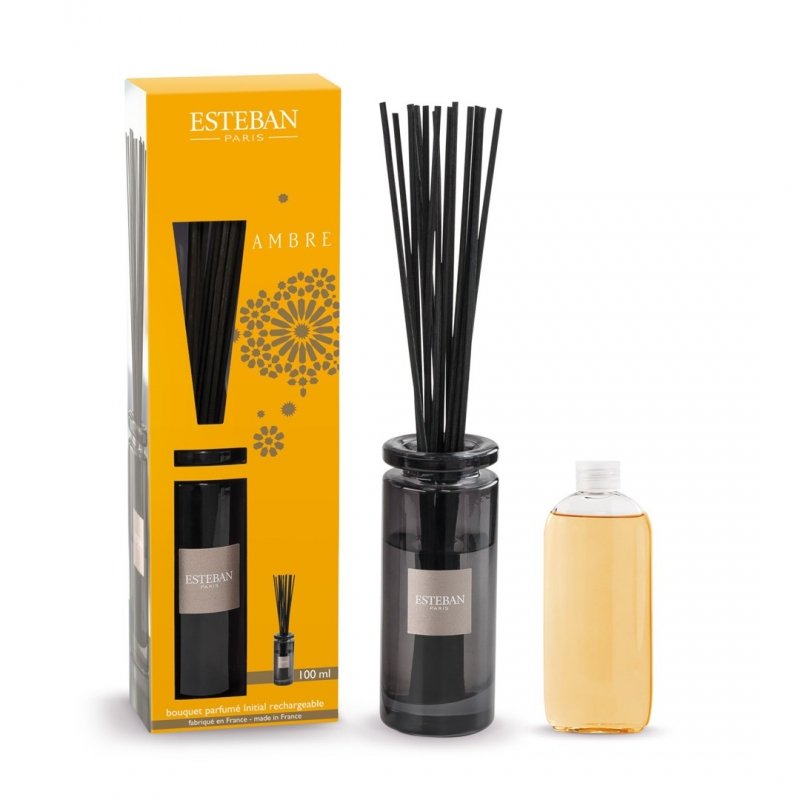 Esteban PARIS Dyfuzor Zapachowy z Patyczkami 100 ml / Zapach Ambre