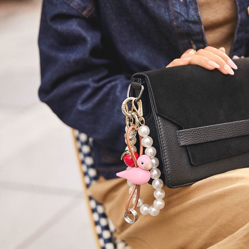 Kay Bojesen SONGBIRD Brelok do Kluczy - Przywieszka do Torebki - Ptaszek / Różowy