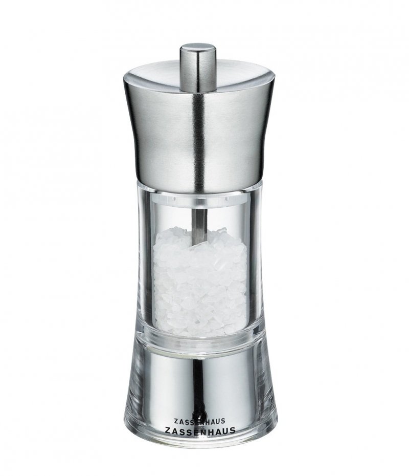 Zassenhaus AACHEN Młynek do Soli 14 cm Stal / Akryl
