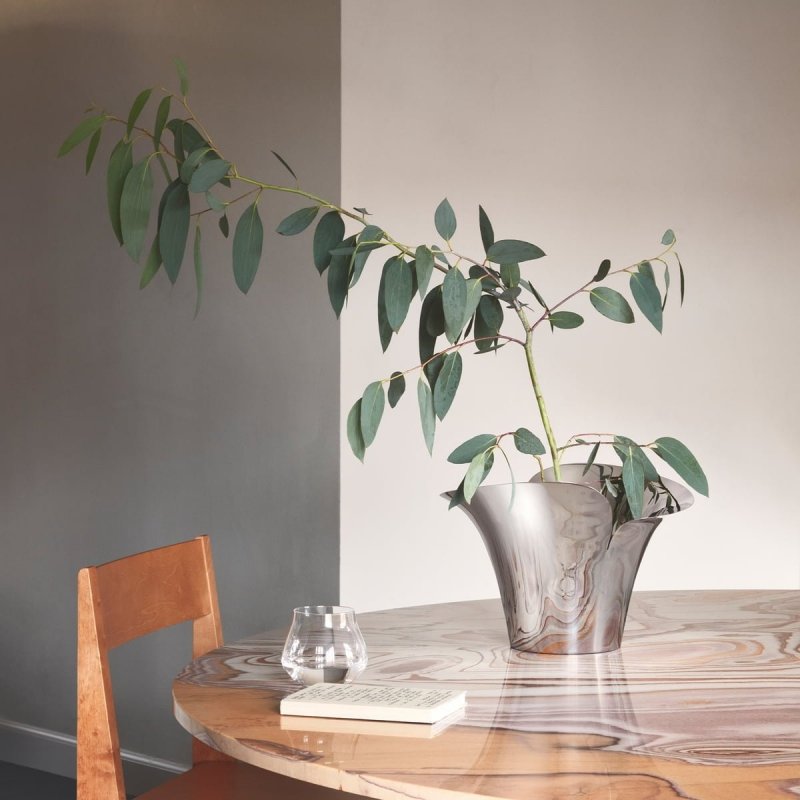 Georg Jensen BLOOM BOTANICA Stalowa Doniczka do Kwiatów 12 cm Polerowna