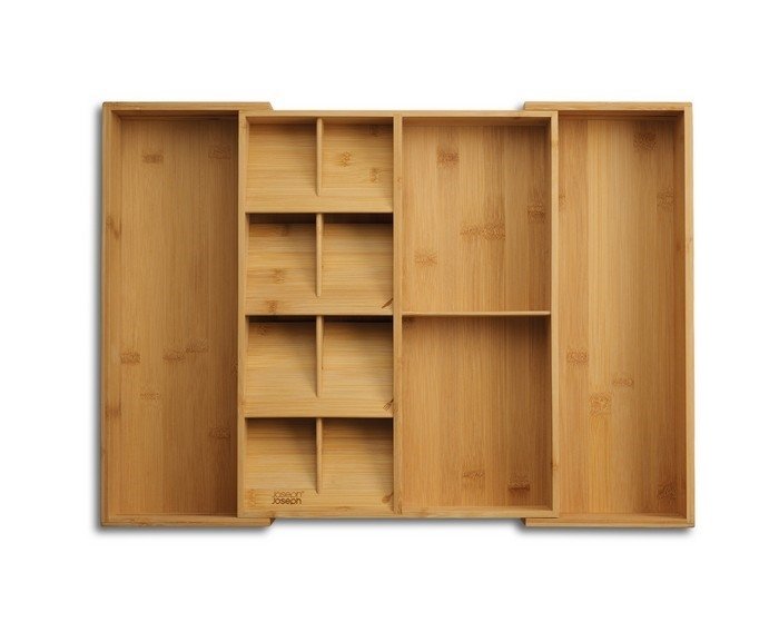 Joseph Joseph DRAWER Rozsuwany Organizer na Sztućće - Wkład do Szuflady / Drewniany