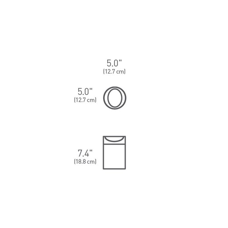 simplehuman HOME Kosz Stołowy na Toaletkę 1,5 l Biały