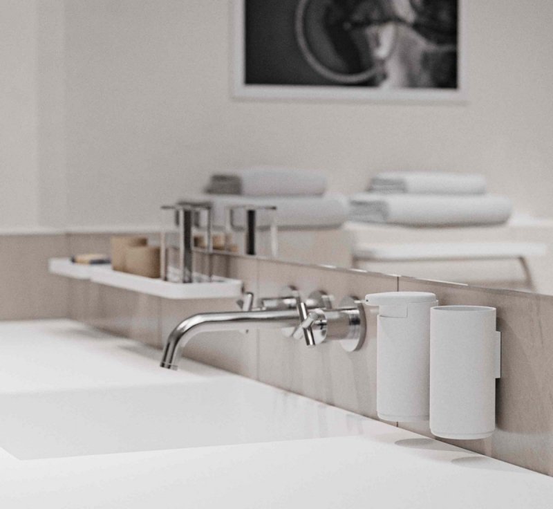 ZONE Denmark RIM Łazienkowy Kosz na Śmieci 3 l Biały