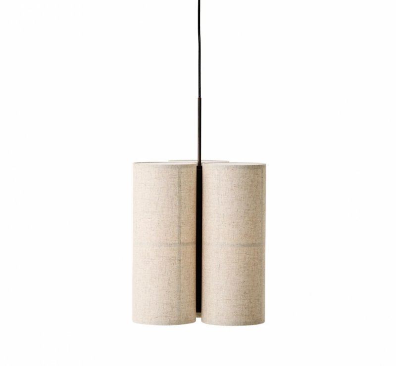 Audo HASHIRA Potrójna Lampa Wisząca 37 cm / Lniany Klosz