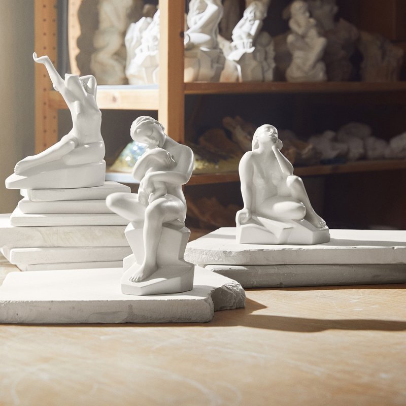 Kähler MOMENTS OF BEING Figurka Dekoracyjna z Porcelany - Biała / Beginnings
