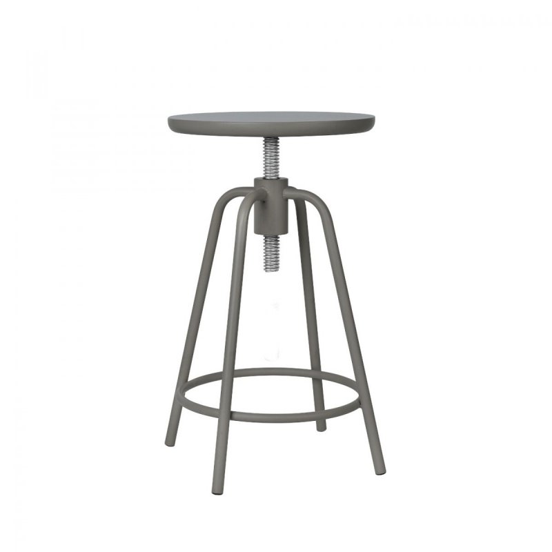 Blomus AROUND Stołek - Taboret z Regulacją Wysokości - Steel Gray