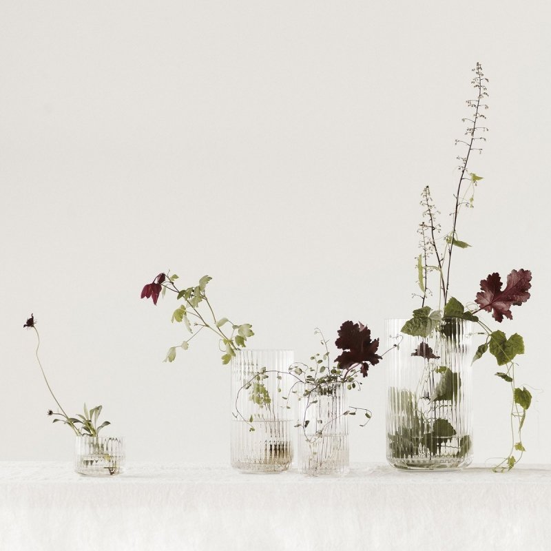 Lyngby Porcelain LYNGBY Wazon Szklany 20 cm Transparentny