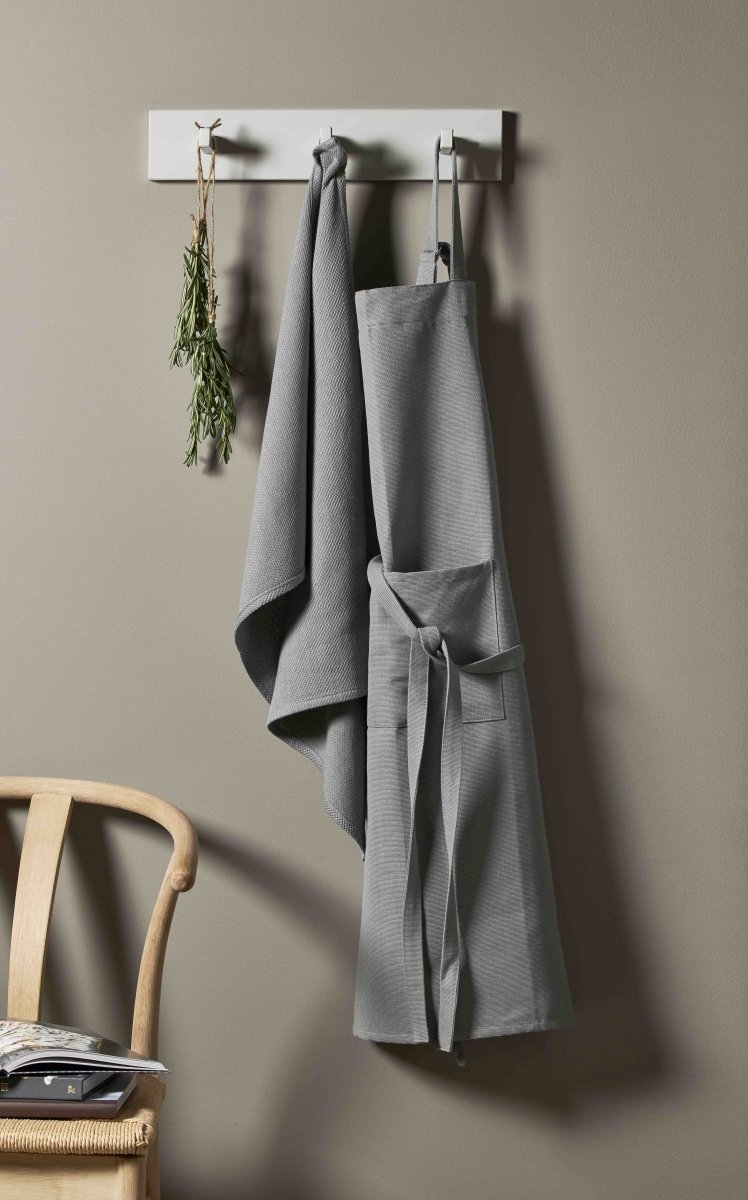 Bastian APRON Bawełniany Fartuch Kuchenny 95 cm / Jasnoszary