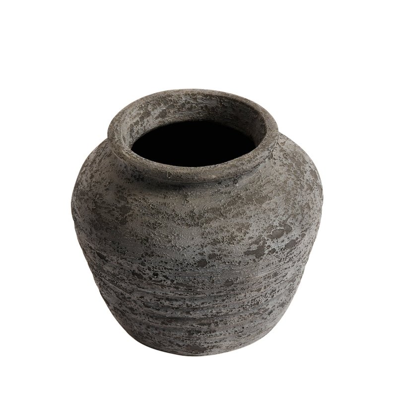 Muubs MELANCHOLIA Wazon Dekoracyjny z Terakoty 30 cm / Czarny