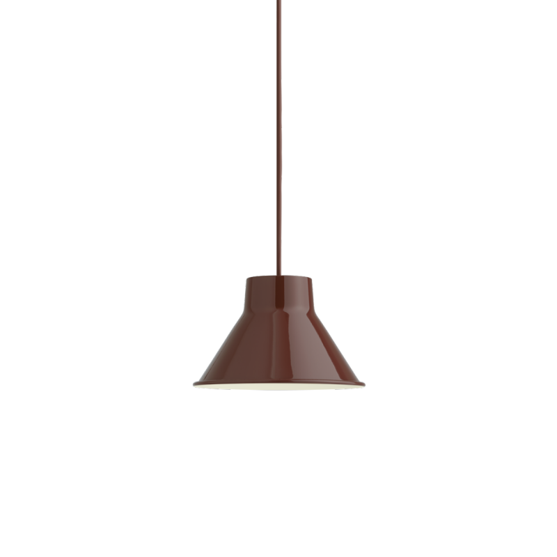 Muuto TOP PEDANT Stalowa Lampa Wisząca 21 cm Ciemnoczerwona