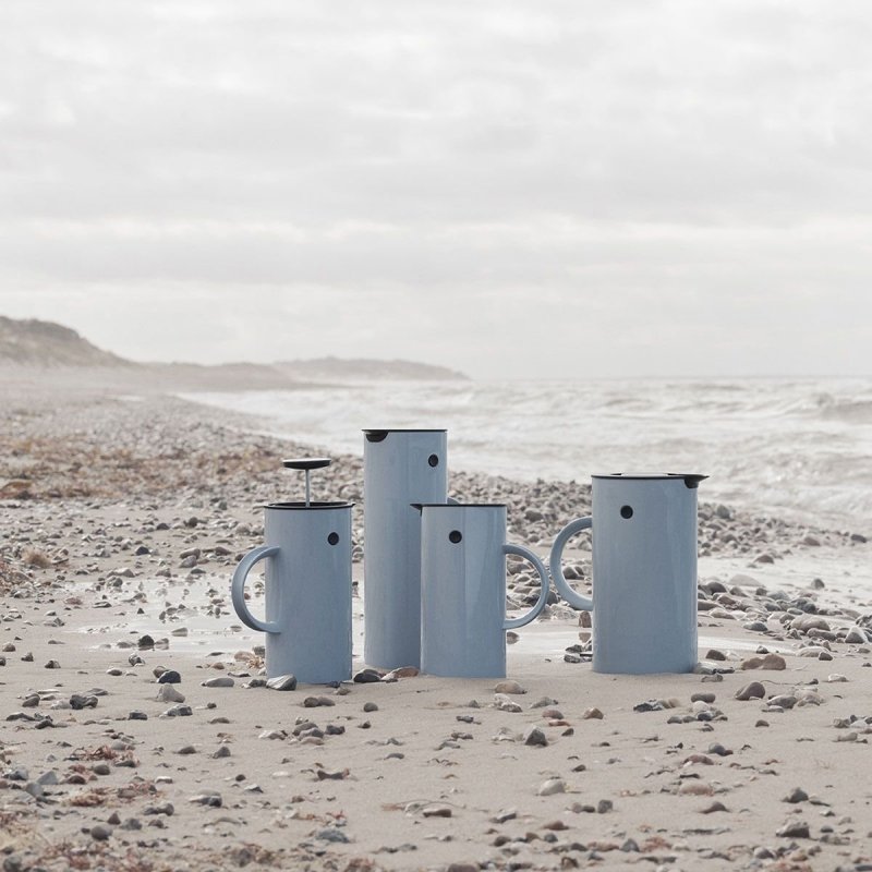 Stelton EM77 Termos Stołowy - Dzbanek Termiczny 1 l - Niebieski Cloud