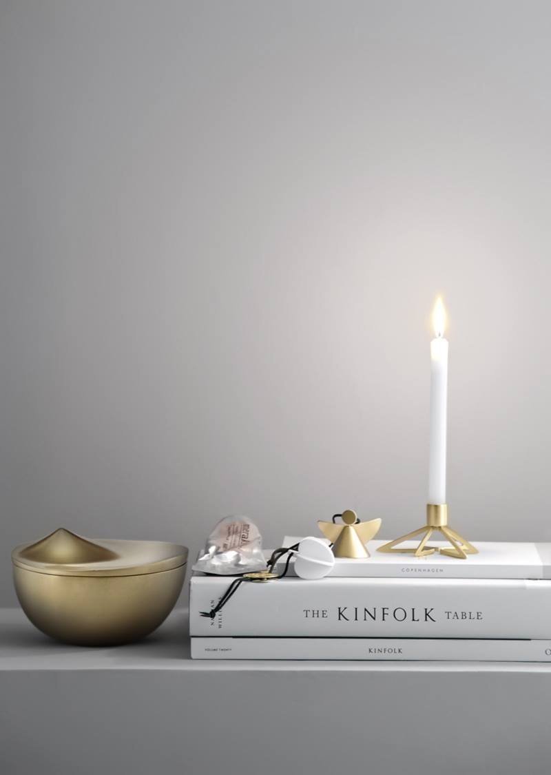 Stelton CHRISTMAS Świecznik Świąteczny 2 Szt. Złoty