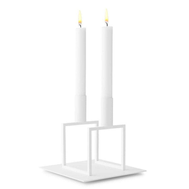 by Lassen KUBUS Podstawka pod Świecznik Kubus 4 - Biała